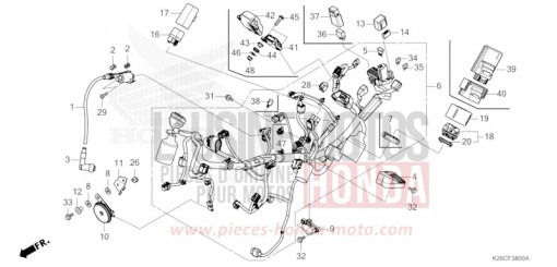 WIRE HARNESS MSX125AR de 2024